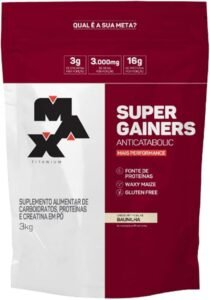 Max Titanium Super Gainers (3Kg) – Sabor Baunilha